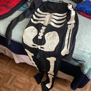 Size small skeleton body suit
